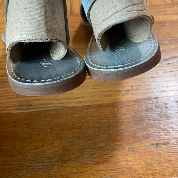 Madewell The Boardwalk Ankle Strap Leather Metallic Sz Women’s 8 - Picture 8 of 15